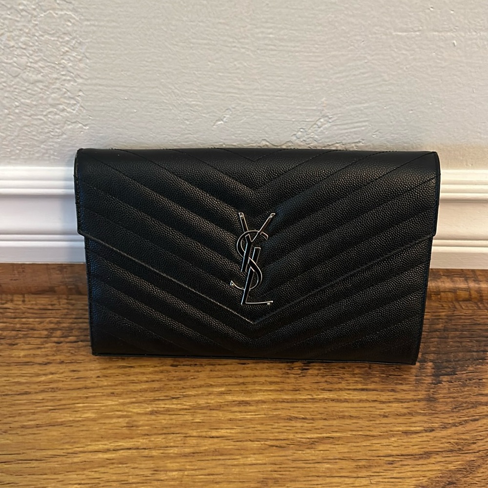 YSL Envelope Clutch with Chain